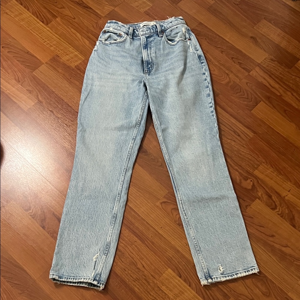 Abercrombie & Fitch Light Blue Straight Leg Jeans